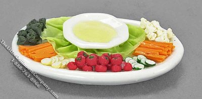 (image for) Miniature Salad Platter for Dollhouses