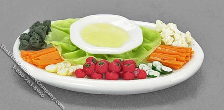 (image for) Miniature Salad Platter for Dollhouses