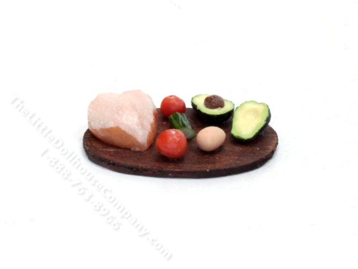 (image for) Miniature Chicken Cutting Board for Dollhouses