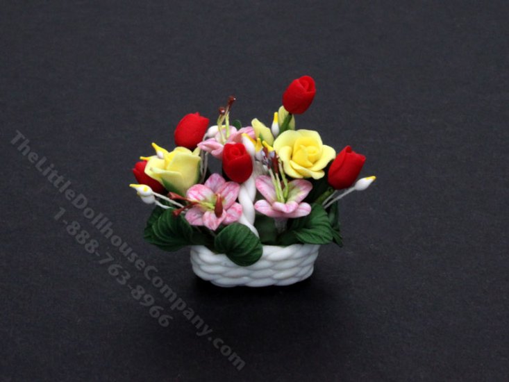 (image for) Dollhouse Miniature Flower Arrangement