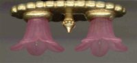 (image for) Dollhouse Scale Model Double Tulip Ceiling Light