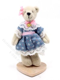 (image for) Miniature Little Girl Bear by Ganz