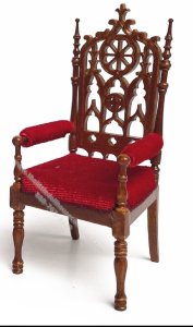 (image for) Miniature Jacobean/Wanscot Arm Chair