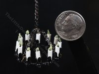 (image for) 1:48 Scale Miniature 3V Chandelier for Dollhouses