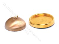(image for) Miniature Covered Gold Serving Tray/Cheese Plate for Dollhouses