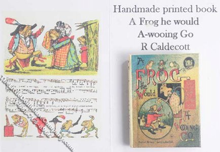 (image for) Miniature Book: 'A Frog He Would A-wooing Go' Portrait Edition