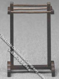 (image for) Miniature Wooden Towel Rack for Dollhouses