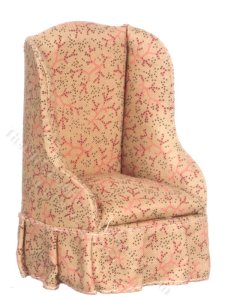 (image for) Miniature Peach Floral Chair
