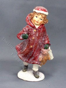(image for) 1/12 Scale Winter Resin Doll for Dollhouses