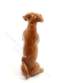 (image for) Miniature Standing Dachshund Figurine for Dollhouses