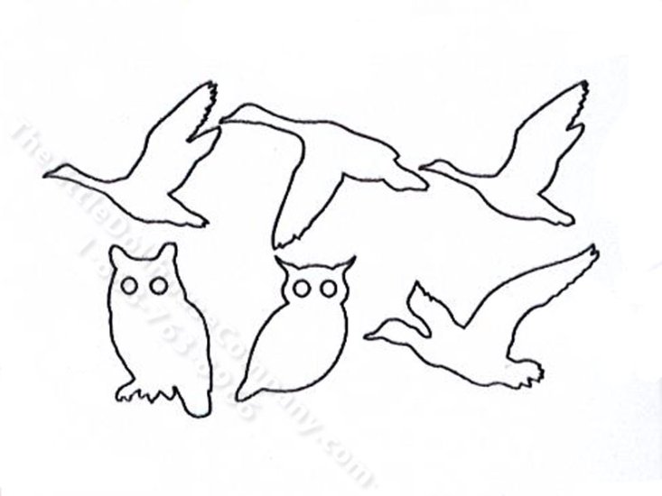 (image for) Miniature Wooden Bird Silhouettes Kit by Pierluigi