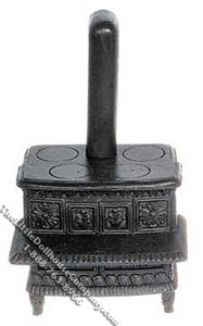 (image for) Dollhouse Scale Model Replica Antique Lincoln Wood Stove