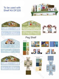 (image for) Miniature Shelf Decorator Kit for Dollhouses