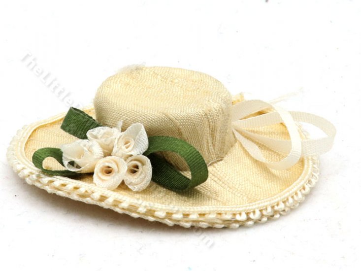 (image for) Miniature Ivory Ladies Hat