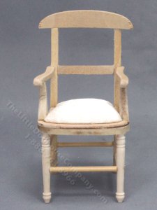 (image for) Miniature Unfinished Wooden Armchair