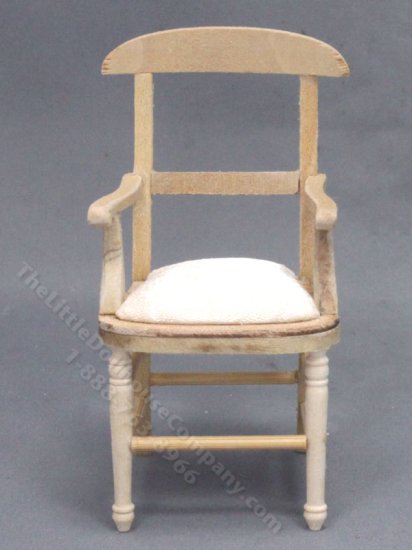(image for) Miniature Unfinished Wooden Armchair