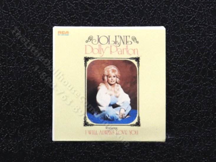 (image for) Miniature Dolly Parton "Jolene" Vinyl Record