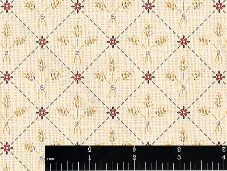 (image for) Wheat Lattice Miniature Wallpaper for Dollhouses