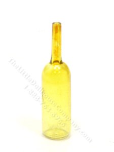 (image for) Miniature Amber Glass Bottle for Dollhouses