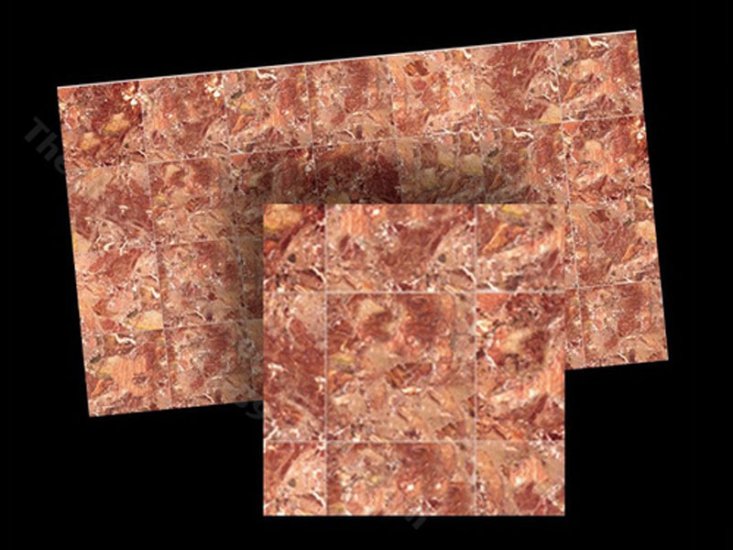 (image for) Dollhouse 1/2 Scale Model Pink Marble Tile