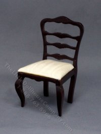 (image for) Miniature Mahogany Dining Chair for Dollhouses