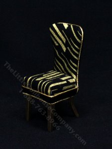 (image for) Miniature Black and Gold Dining Chair by Judith Blondell
