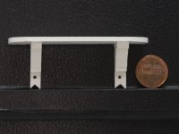 (image for) Miniature White Shelf with Decorative Brackets