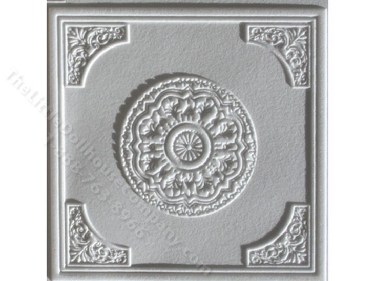 (image for) Dollhouse Scale Model Pollicard Square Ceiling