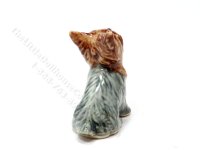 (image for) Miniature Porcelain Yorkshire Terrier Dog for Dollhouses