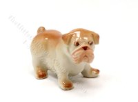 (image for) Miniature Porcelain Bulldog for Dollhouses