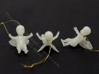(image for) Miniature Glow in the Dark Angel Ornaments for Dollhouses (3pcs)