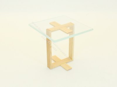 (image for) Contemporary Wood & Glass Side Table by Warren Richardson