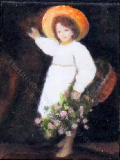 (image for) Miniature "Harebells-Guyson" Replica Painting by Larry Morganti