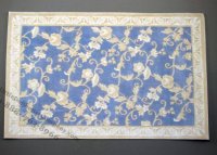 (image for) Dollhouse Miniature Light Blue and Beige Carpet