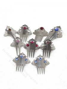 (image for) Miniature Metal Decorative Hair Clip Combs by Jane Woodham