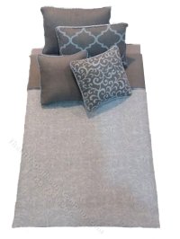 (image for) Miniature Single Heather and Smokey Blue Bedding Set