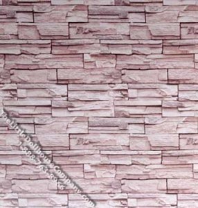 (image for) Stone Wall Pattern Miniature Wallpaper for Dollhouses