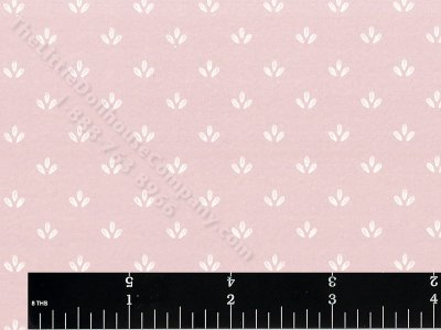 (image for) Blossoms on Dusty Pink Miniature Wallpaper for Dollhouses