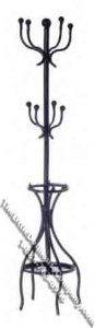 (image for) Miniature Black Coat Rack for Dollhouses