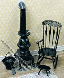 (image for) Miniature F-260 Pot Belly Stove Kit for Dollhouses