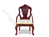 (image for) Vintage Miniature Mahogany Armchair for Dollhouses
