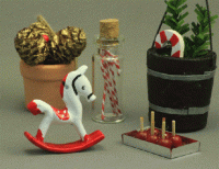(image for) Dollhouse Miniature Christmas Set