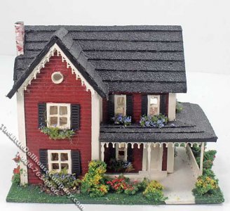 (image for) Assembled 1:144 Scale Farm Dollhouse