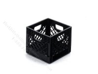 (image for) Miniature Black Milk Crate for Dollhouses