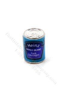 (image for) Dollhouse Scale Model Replica Can of Baked Beans