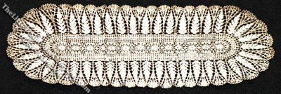 (image for) Miniature Laser Cut Doily Table Runner for Dollhouses