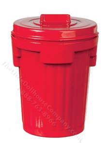 (image for) Miniature Red Garbage Can