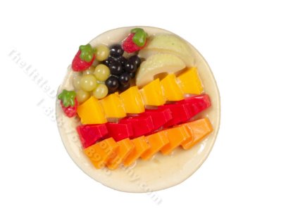 (image for) Miniature Fruit Plate for Dollhouses