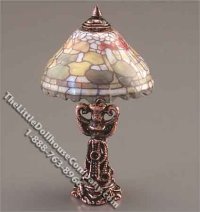 (image for) Dollhouse Scale Model Non-Functional Fruit Shade Table Lamp