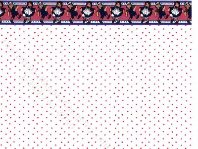 (image for) Raggedy Ann and Andy Miniature Wallpaper for Dollhouses